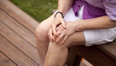 Symptome der Arthrose des Kniegelenks