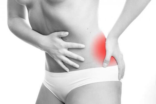 Schmerzen im unteren Rücken aufgrund von Frauenkrankheiten